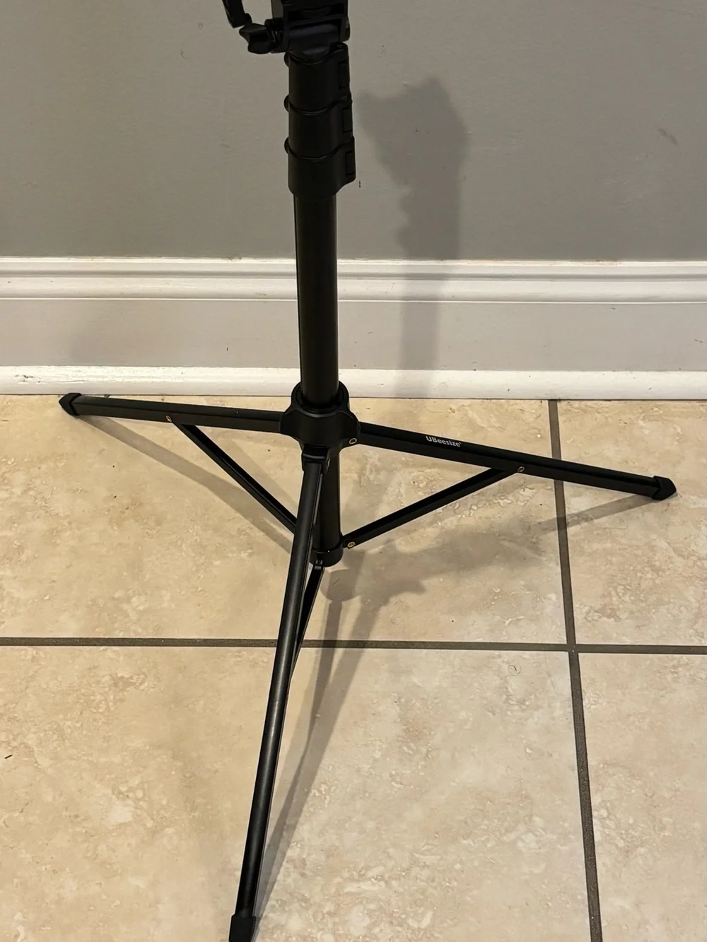 Adjustable Black Floor Lantern Stand - Modern Home Accent